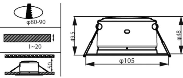Philips - Lampada LED da incasso DIAMOND LED/2,2W/230V 3000K