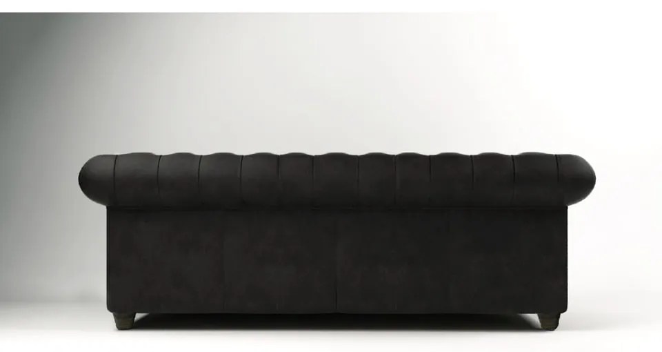 Divano in velluto nero 230 cm Cambridge - Ropez