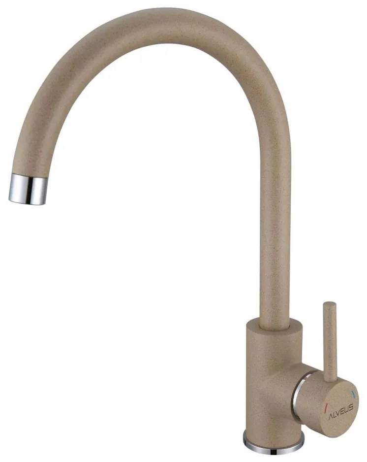ALVEUS 1129036 - Rubinetto per lavello ROXA 35,1 cm granito/beige