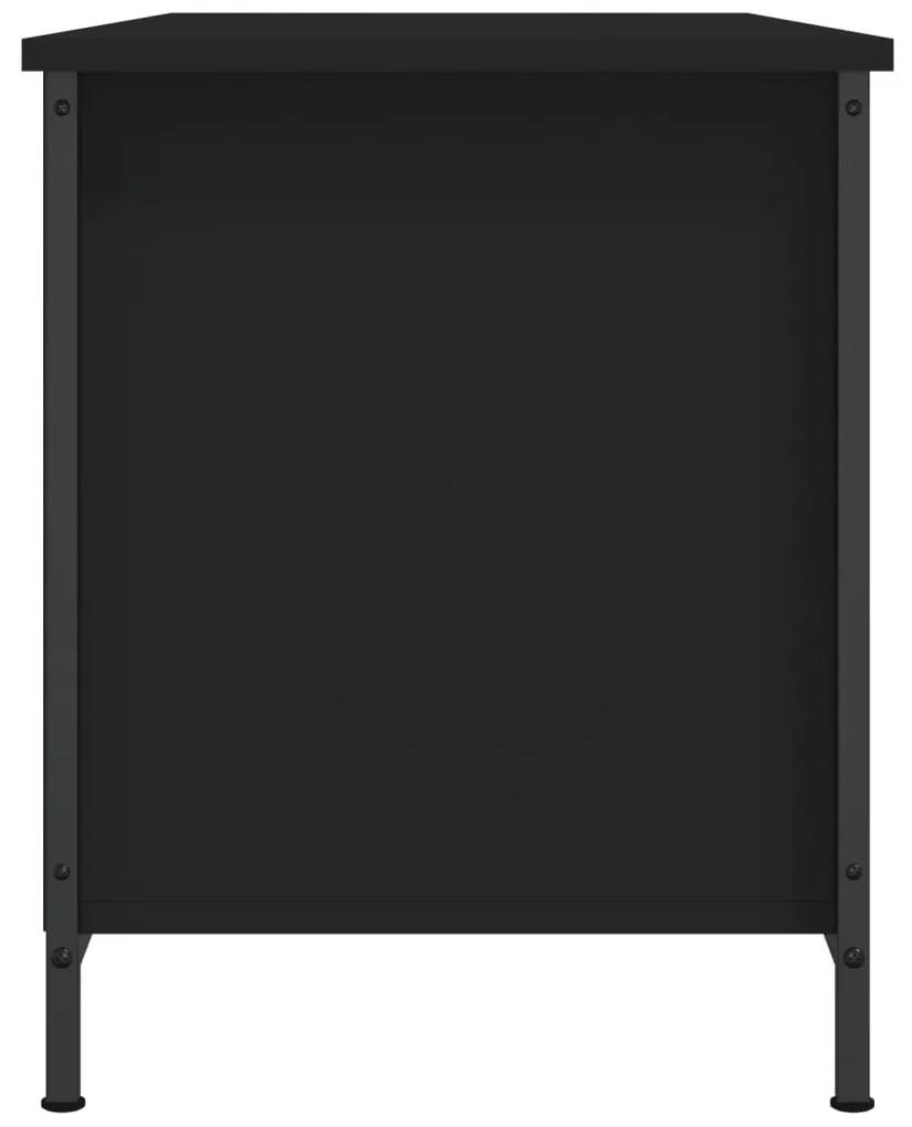 Mobile Porta TV Nero 100x40x50 cm in Legno Multistrato