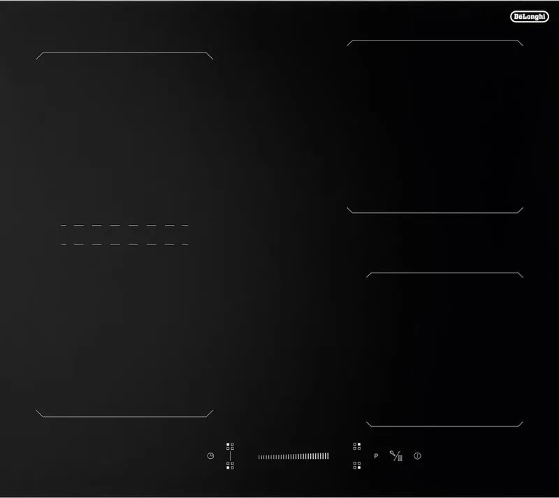 Piano cottura a induzione 4 zone L 60 cm YLI 61 BG DE'LONGHI nero