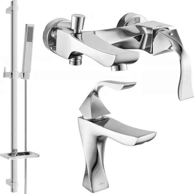 Mexen Estrella DQ02 set da bagno, cromo - 72303DQ02-00