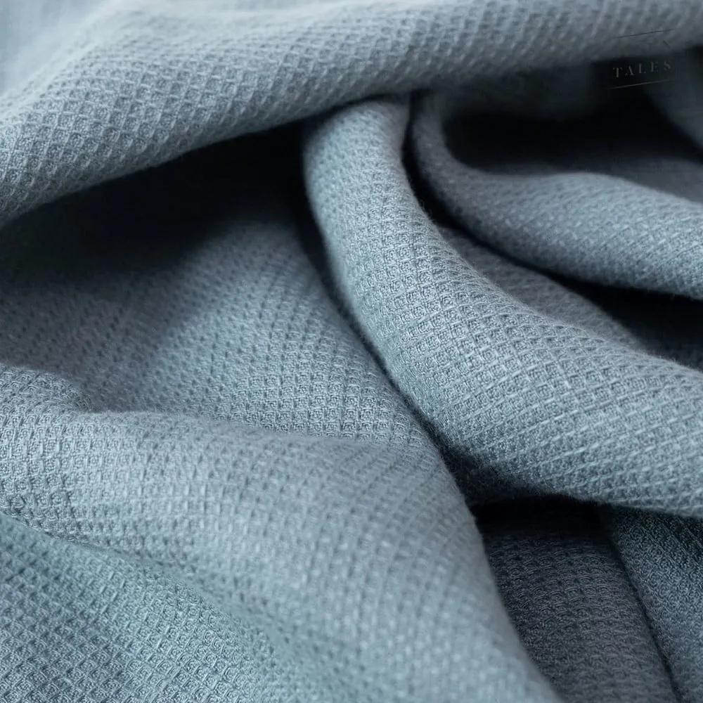 Asciugamano di lino blu 65x45 cm Blue Fog - Linen Tales