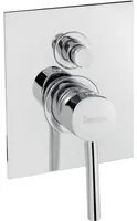Doccia incasso con deviatore e piastra minimalista quadra cromato jackie