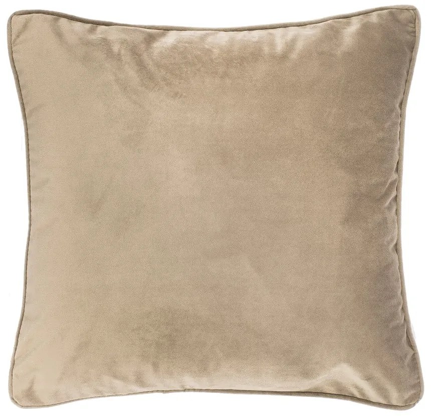 Cuscino vellutato beige chiaro, 45 x 45 cm - Tiseco Home Studio