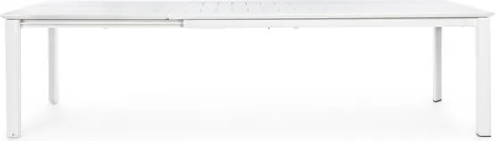 Tavolo Allungabile In Alluminio Bianco Per Esterni 110x200-300 Konnor Bizzotto
