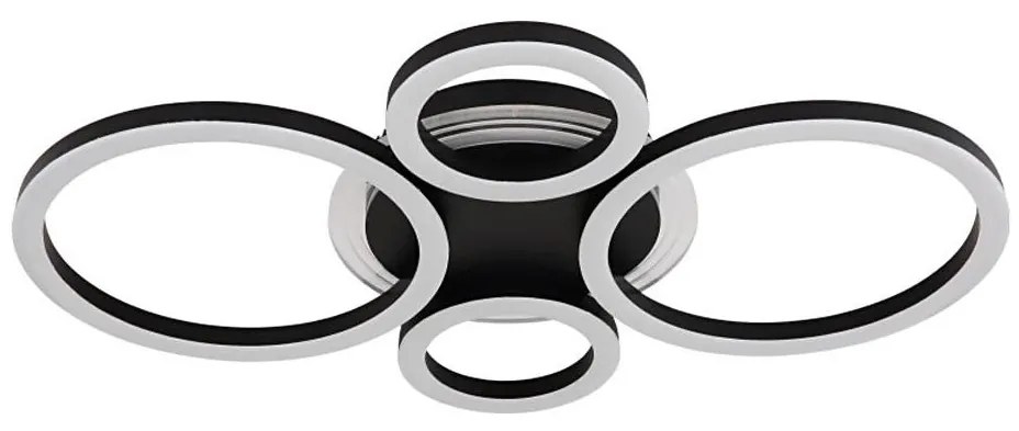 Globo 48039-40 - Lampada LED da soffitto LORETTA LED/40W/230V Ø35,5x53 cm nera