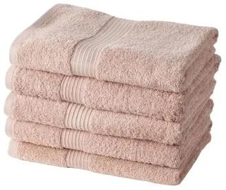 Set di asciugamani TODAY 100 % cotone 70 x 130 cm Rosa (5 Unità)