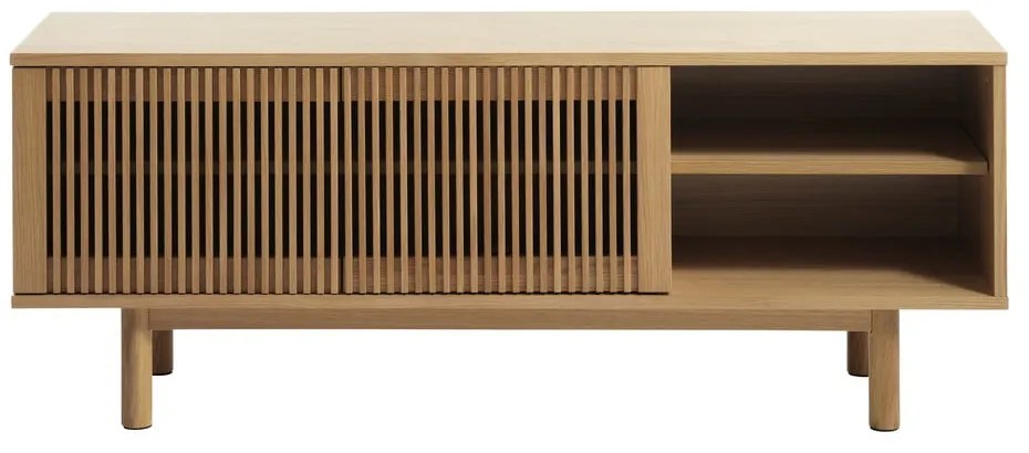 Mobile TV effetto rovere colore naturale 143x55 cm Tiber - Unique Furniture