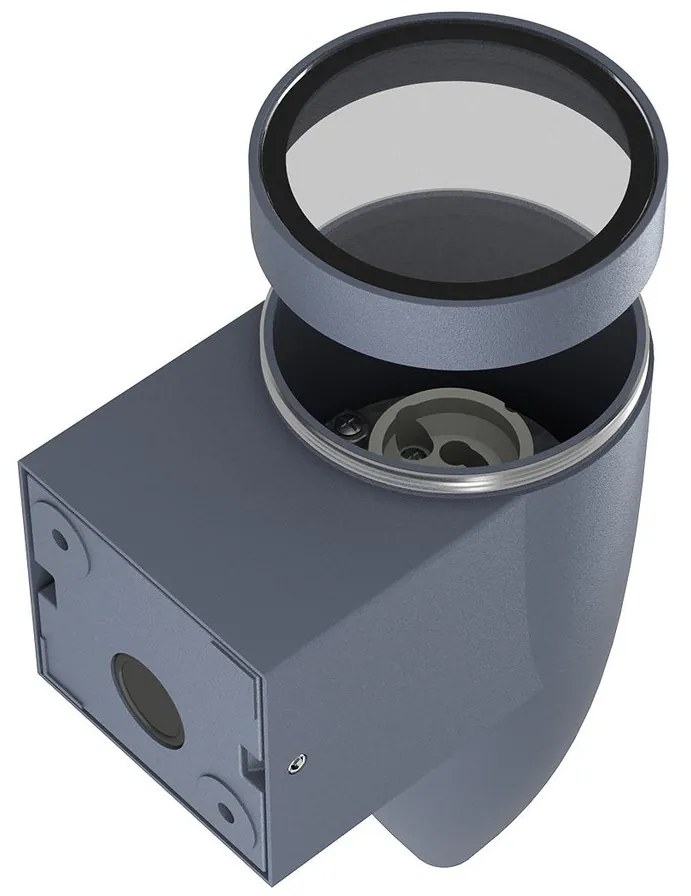 Applique da Parete a Cono per esterni IP65 GU10 - Grigia