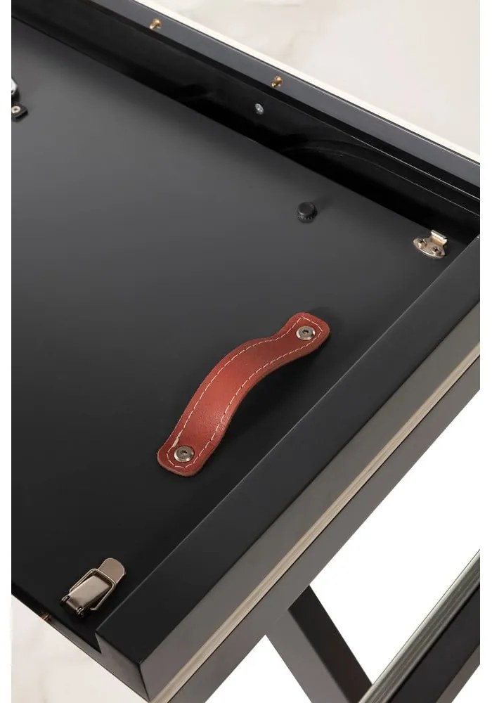 Tavolo da pranzo rotondo allungabile con piano aggiuntivo in ceramica ø 120 cm Bela - Marckeric