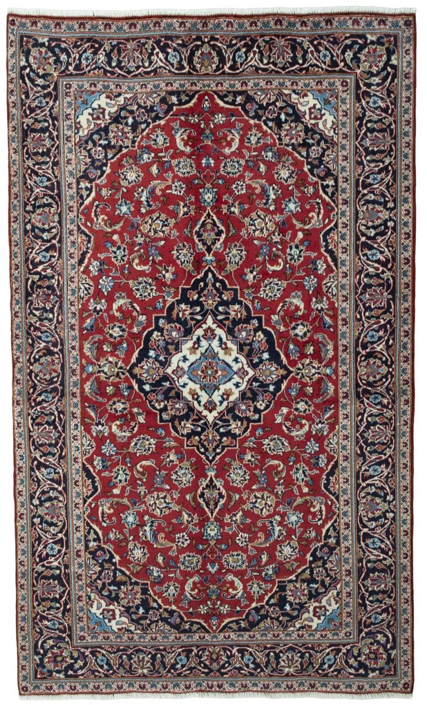 Kashan Tappeto persiano 150x250 Rosso (Iran) Annodato A Mano