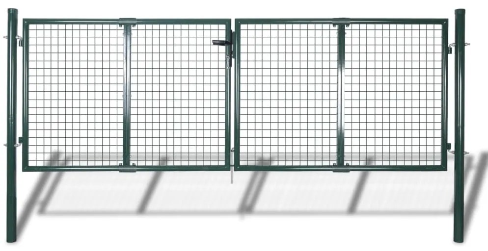 Cancello İn Acciaio 306x150 Cm Verde /