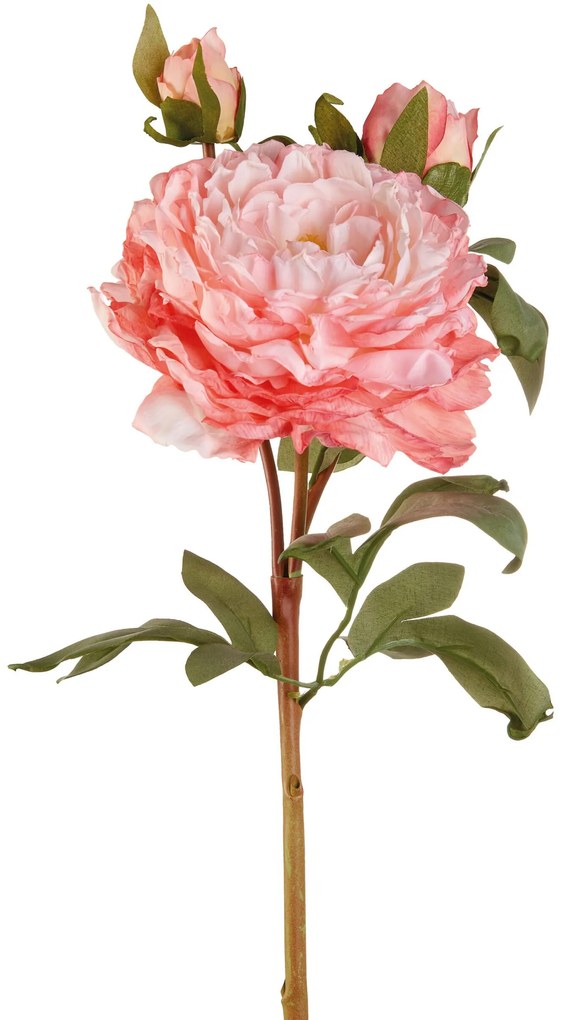 L'ocanera fiori decorativi Peonie rosa h 60 set 4 pezzi