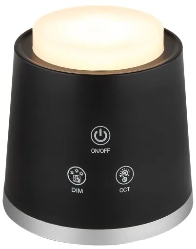 Globo 58454B - Lampada da tavolo LED dimmerabile touch MEEYA LED/6W/3,7V nera