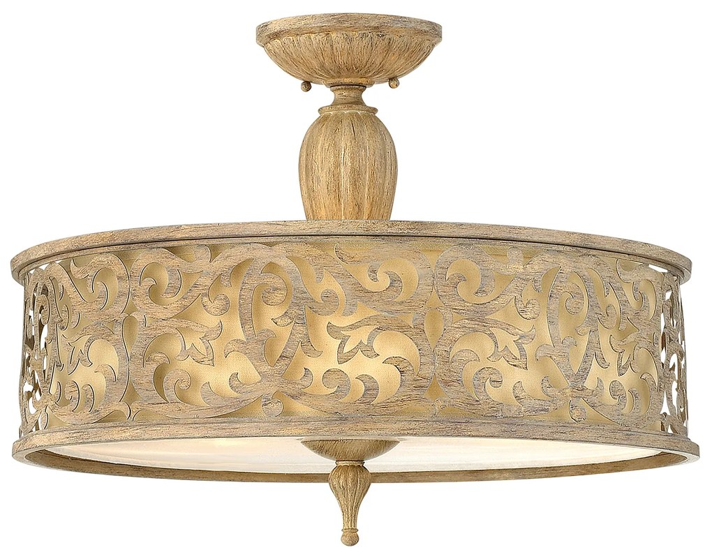 Lampadario Contemporaneo Carabel In Acciaio Beige Champagne Vetro 3 Luci E27