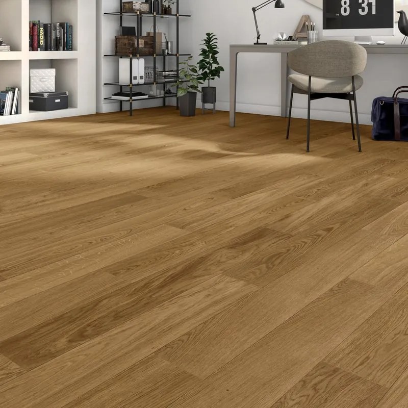 Parquet prefinito in rovere miele Elegance oliato Intenso L