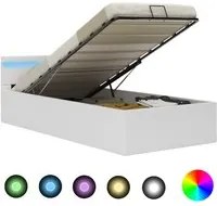 Giroletto Contenitore Idraulico LED Bianco Similpelle 100x200cm 285547