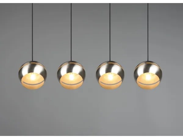 Trio - Lampadario a sospensione con filo FLETCHER 4xE14/40W/230V cromo opaco