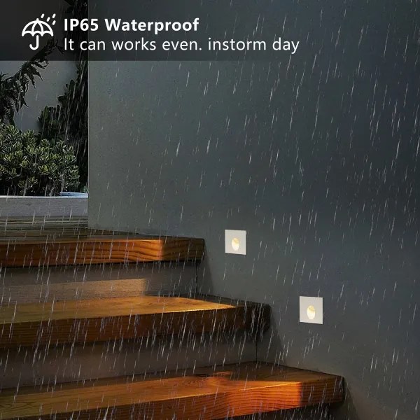 Brilagi - Lampada a incasso LED da esterno STAIRDOT LED/2W/230V bianca IP65 quadrata