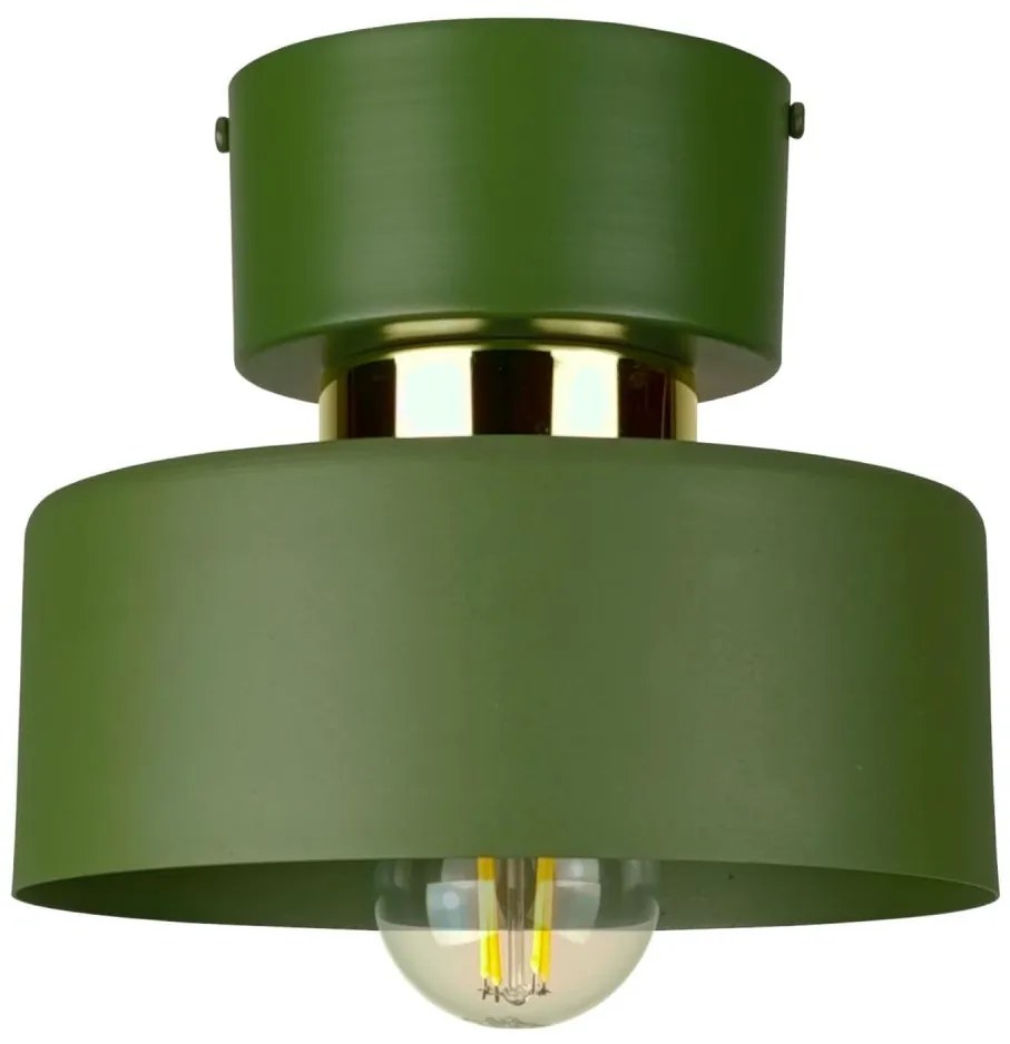 Plafoniera IGNIA 1xE27/60W/230V verde/oro