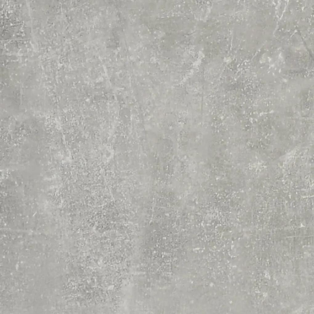 Comodino Grigio Cemento 50x36x60 cm in Legno Multistrato