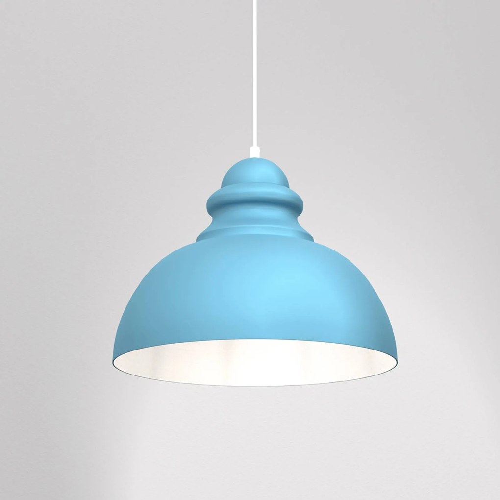 Eko-Light Lampada a sospensione Corin di metallo, blu