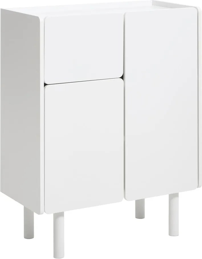 Armadietto bianco 80x100x40 cm Bera – Unique Furniture