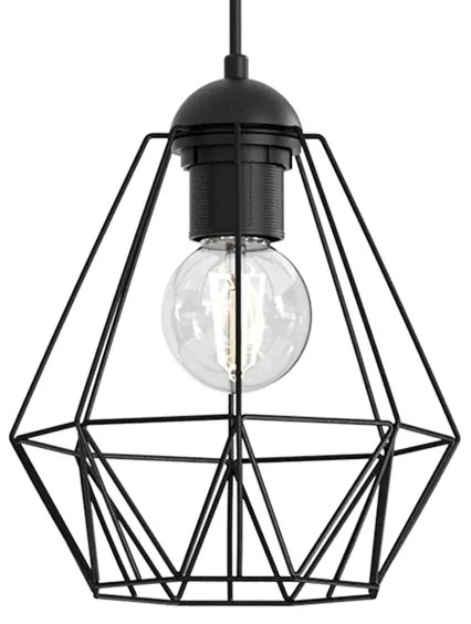 Lampadario su corda BERGEN 5xE27/60W/230V nero