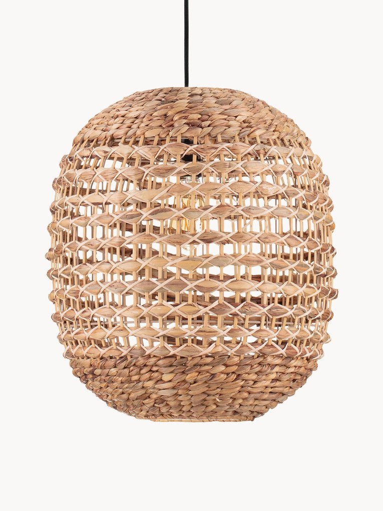 Lampada a sospensione in giunco con luce regolabile Bola