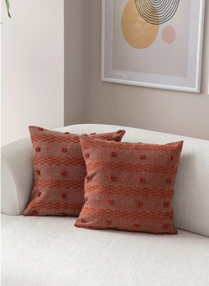 Federe decorative in set 2 pz 43x43 cm Tuffet – Mioli Decor