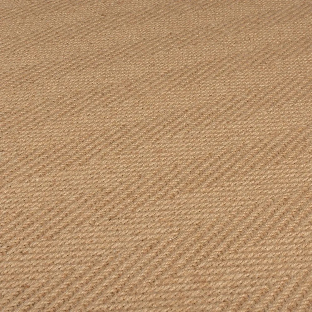 Runner in iuta di colore naturale 60x800 cm Kira - Flair Rugs