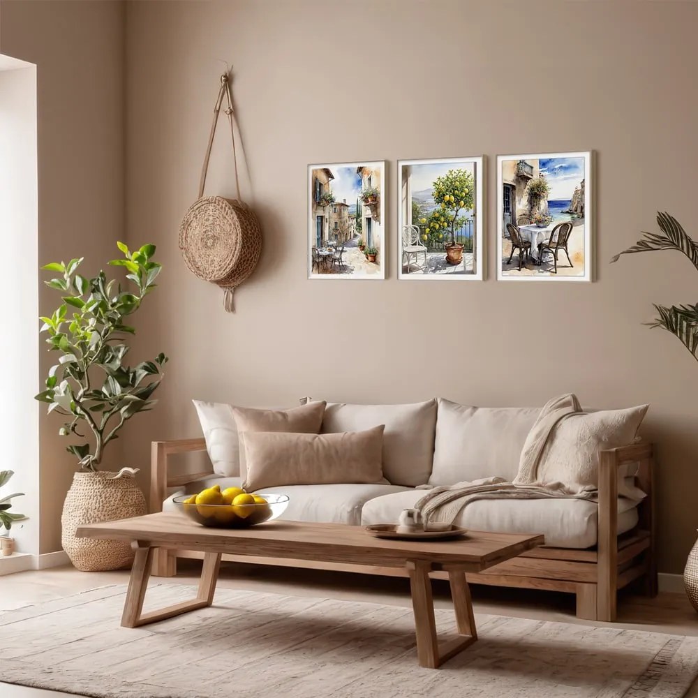 Quadri in set di 3 30x40 cm Tuscany
