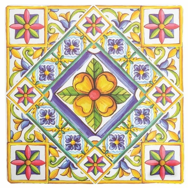 Tovaglietta in plastica 6 pezzi 37x37 cm Costiera - VDE Tivoli 1996