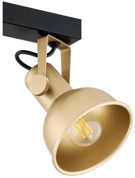 Argon 7144 - Faretto LENORA 2xE14/7W/230V oro/nero