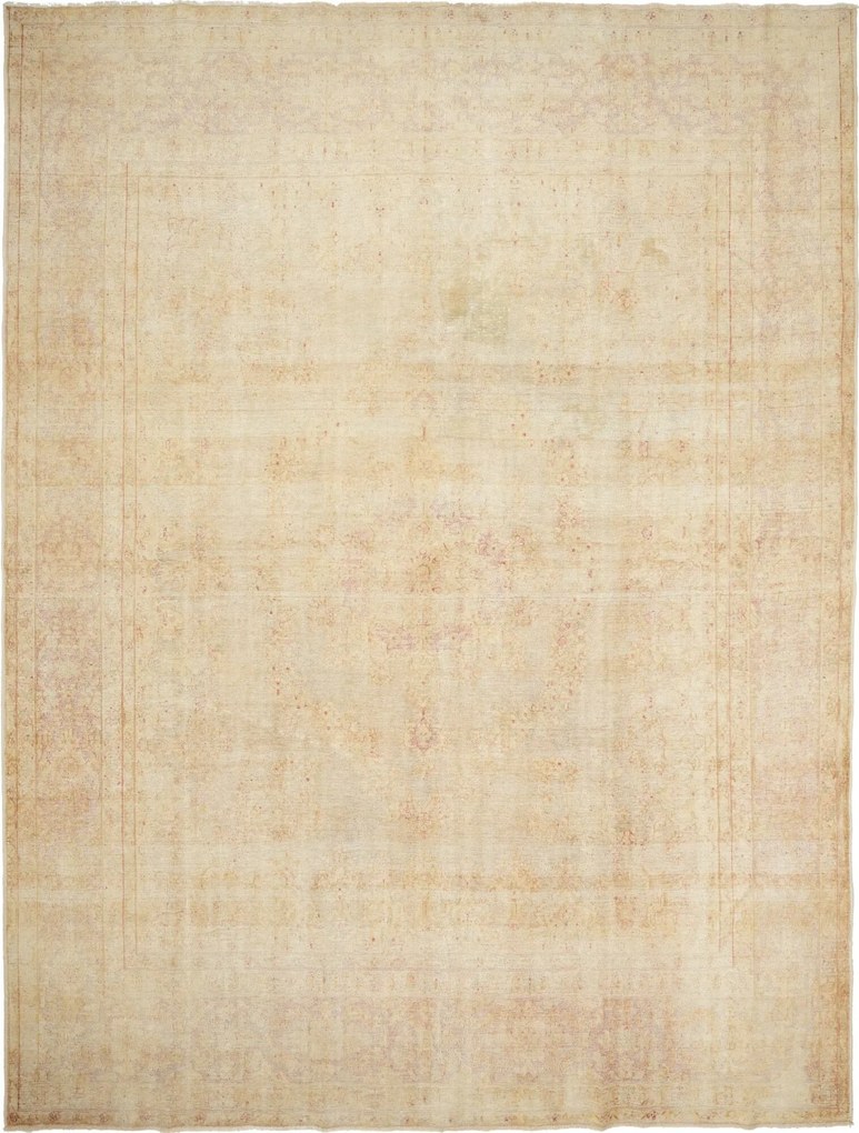 Vintage Tappeto persiano 290x380 Beige (Iran) Annodato A Mano