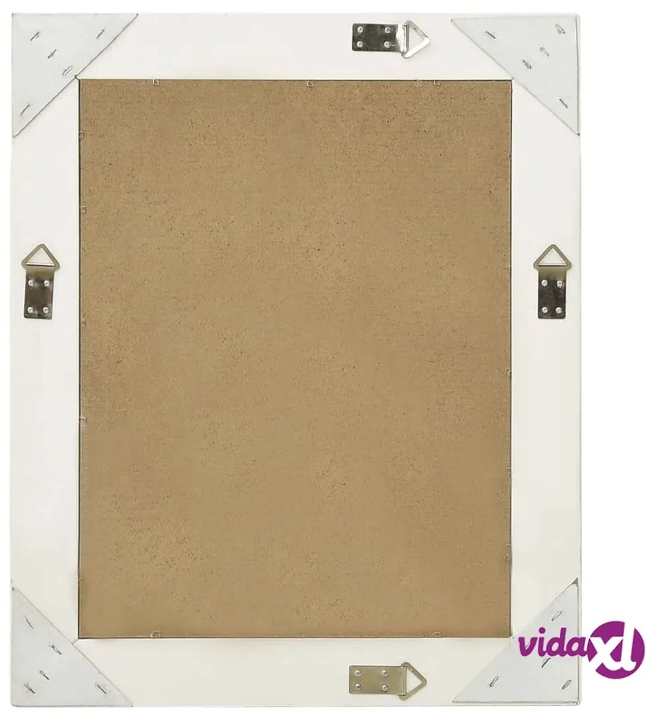 vidaXL Specchio da Parete Stile Barocco 50x60 cm Bianco