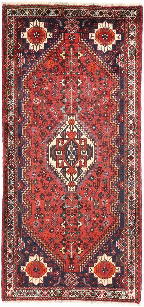 Shiraz Tappeto persiano 90x180 (Iran) Annodato A Mano