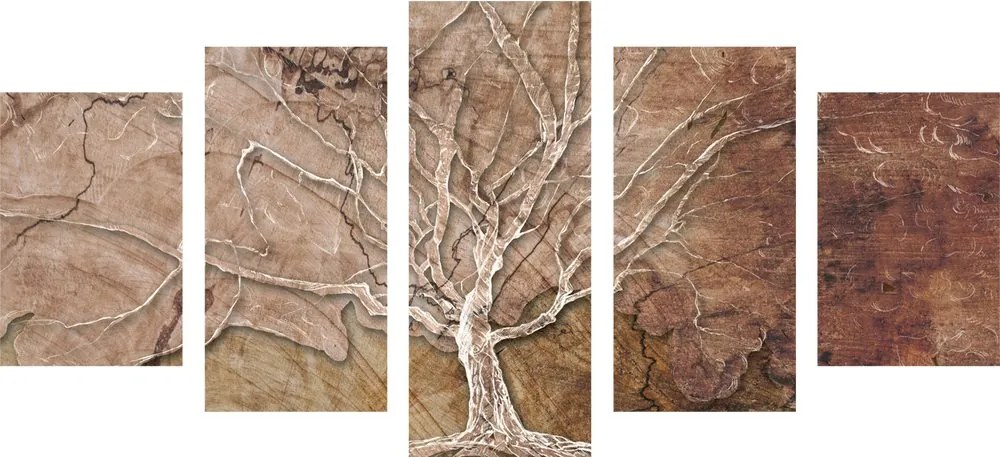 Quadri 5 pezzi – Corona dell'albero