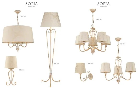 Jupiter 1595 - SI P EC - Lampada da terra SOFIA E27/60W