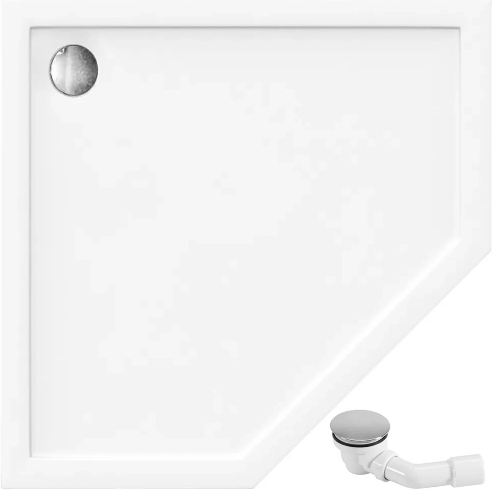 Piatto doccia acrilico Rea Diamond 80x80