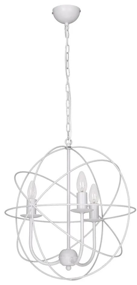 Lampadario GLOBE 3 3xE14/60W bianco