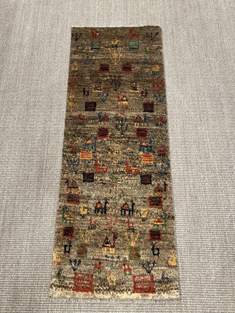 Gabbeh Tappeto persiano 120x50 Marrone (Iran) Annodato A Mano