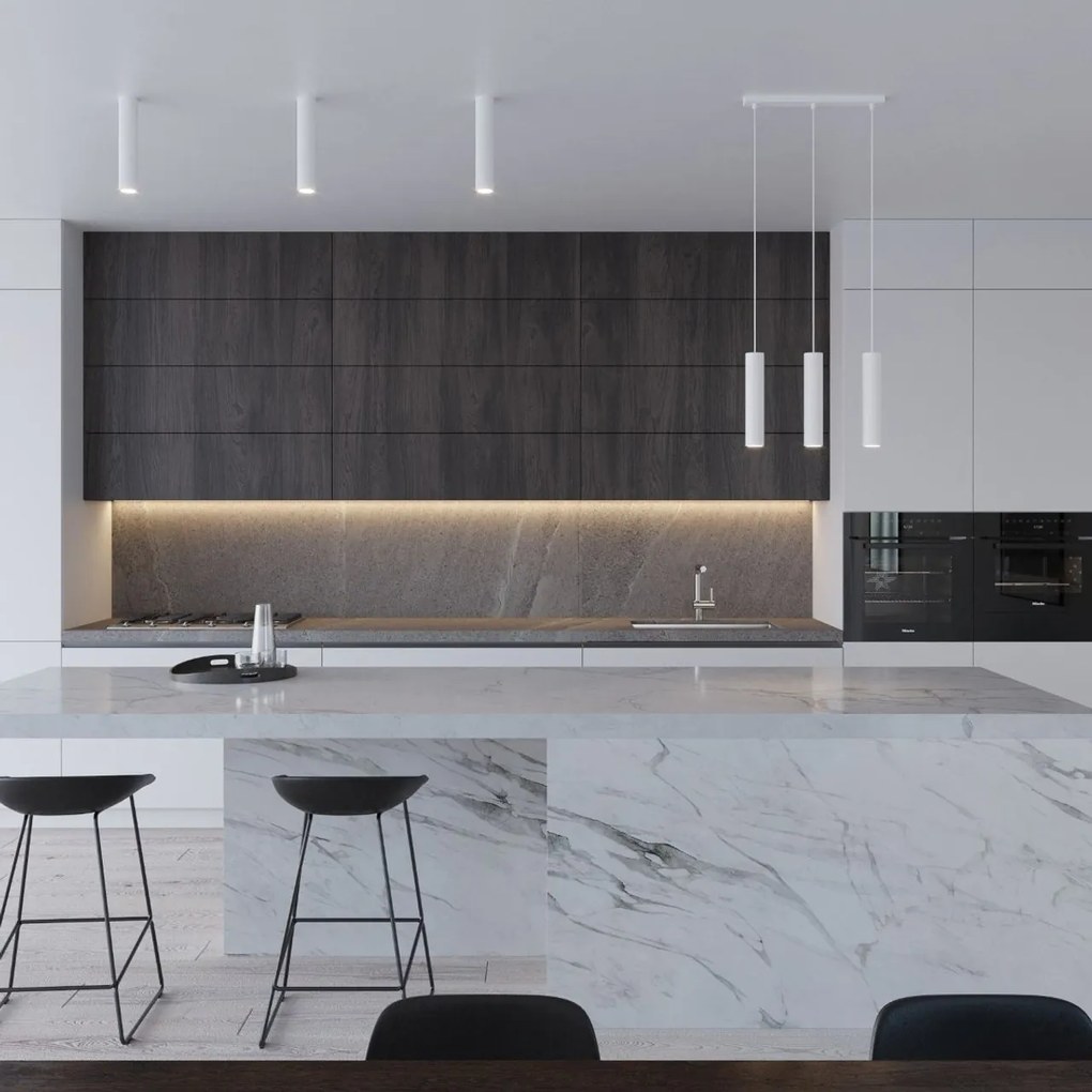 Lampada a sospensione 2xGU10 in acciaio LAGOS 2