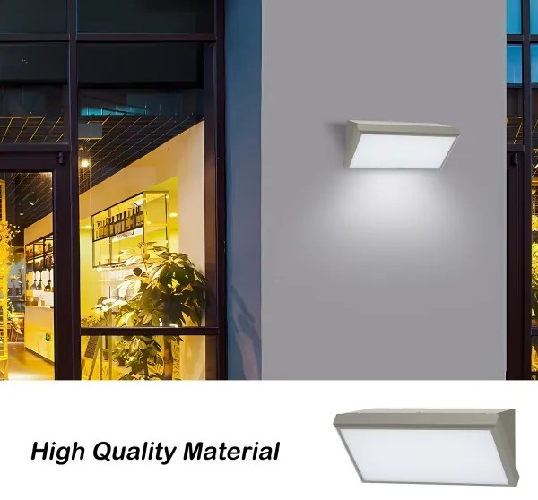 Brilagi-Applique da esterno con sensore TRIANGLE LED/20W/230V grigio IP65
