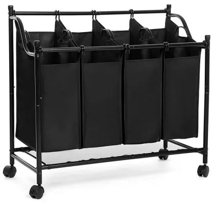 Cesto porta biancheria LINA nero