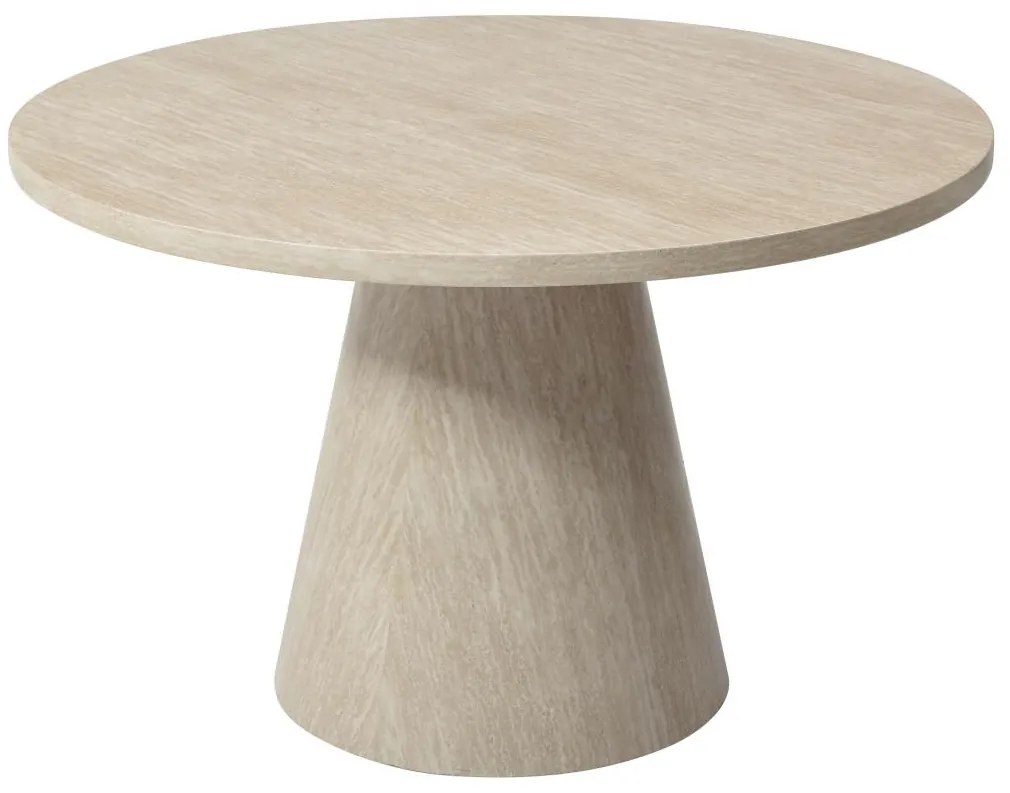 Tavolo da pranzo 4 persone in MDF Effetto travertino Beige - LARIOZA di PASCAL MORABITO