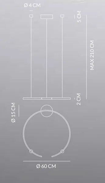 Olympic sospensione 30w 1580lm 3000k