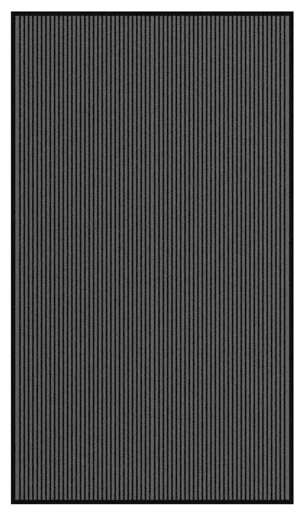 Zerbino A Strisce Nere E Grigie 115x200 Cm /