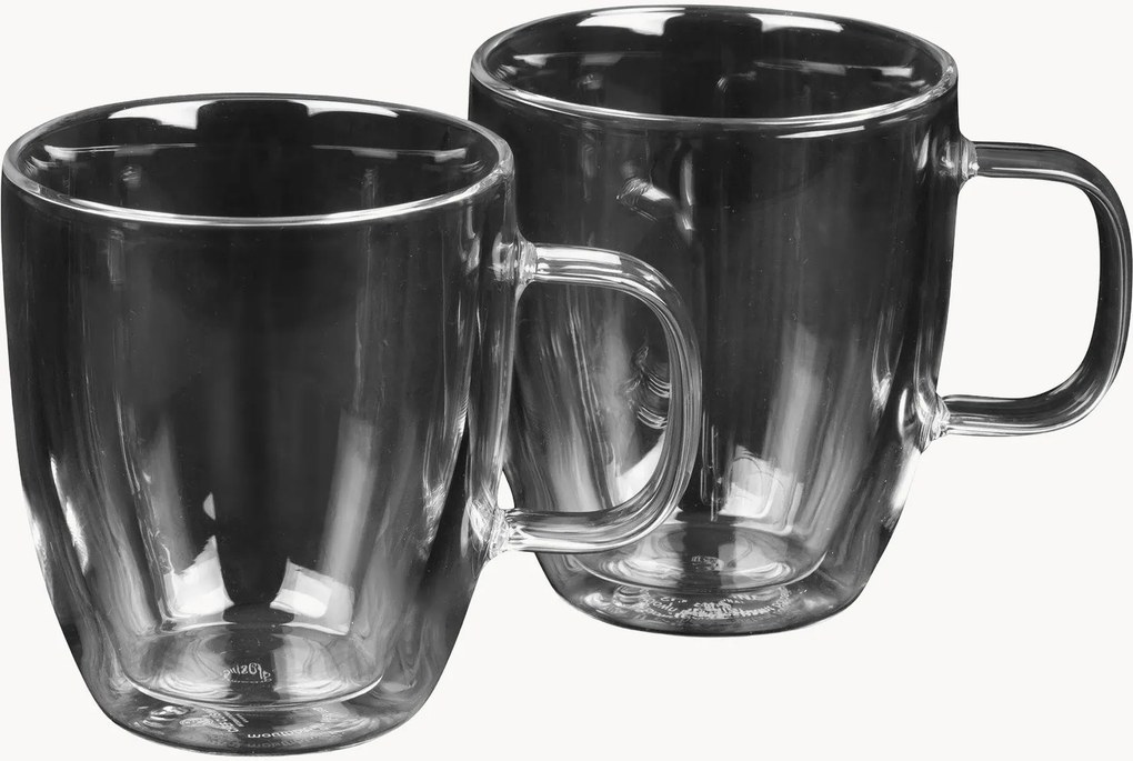 Set di 2 bicchieri da caffè in vetro borosilicato Café Chic